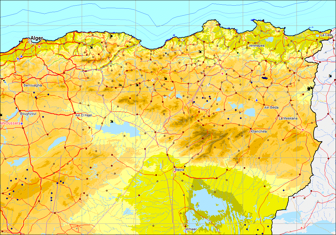 Map of Algeria