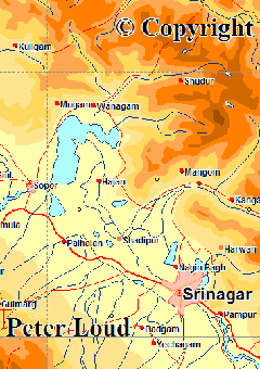 Map Srinagar