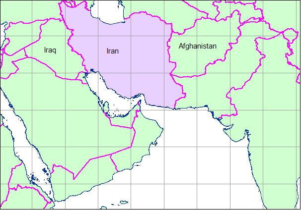 Map of Middle East
