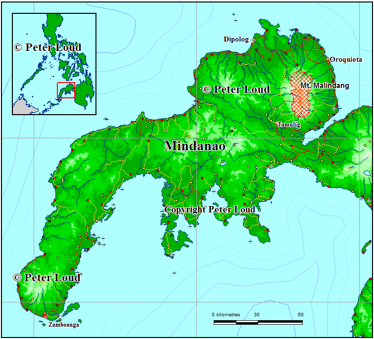 Map of Mindanao