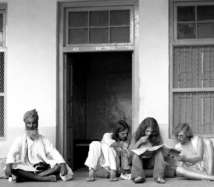 'Hippies' at The Golden Temple, Amritsar, India