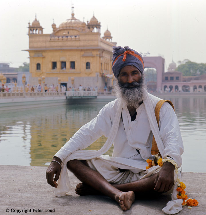 Pilgrim at The Golden Temple, Amritsar, India